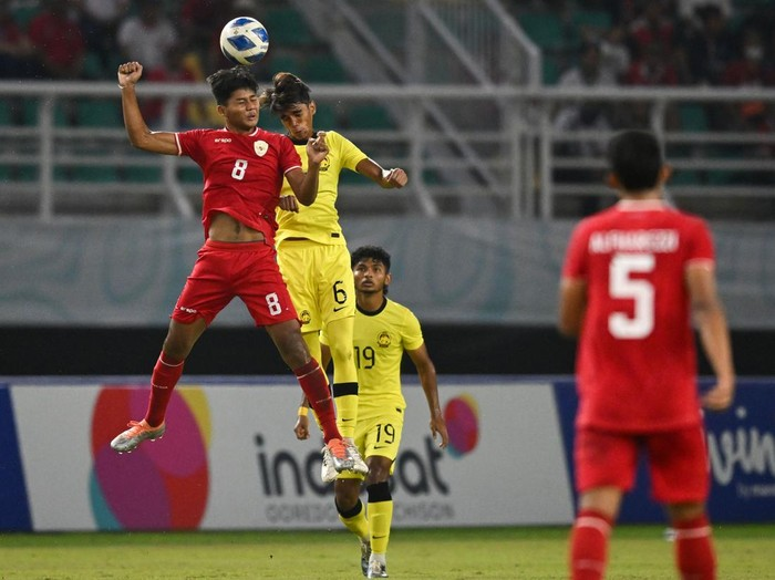 Indonesia menaklukkan Malaysia 1-0 di semifinal Piala AFF U-19 2024. (Foto: ANTARA FOTO/Sigid Kurniawan)